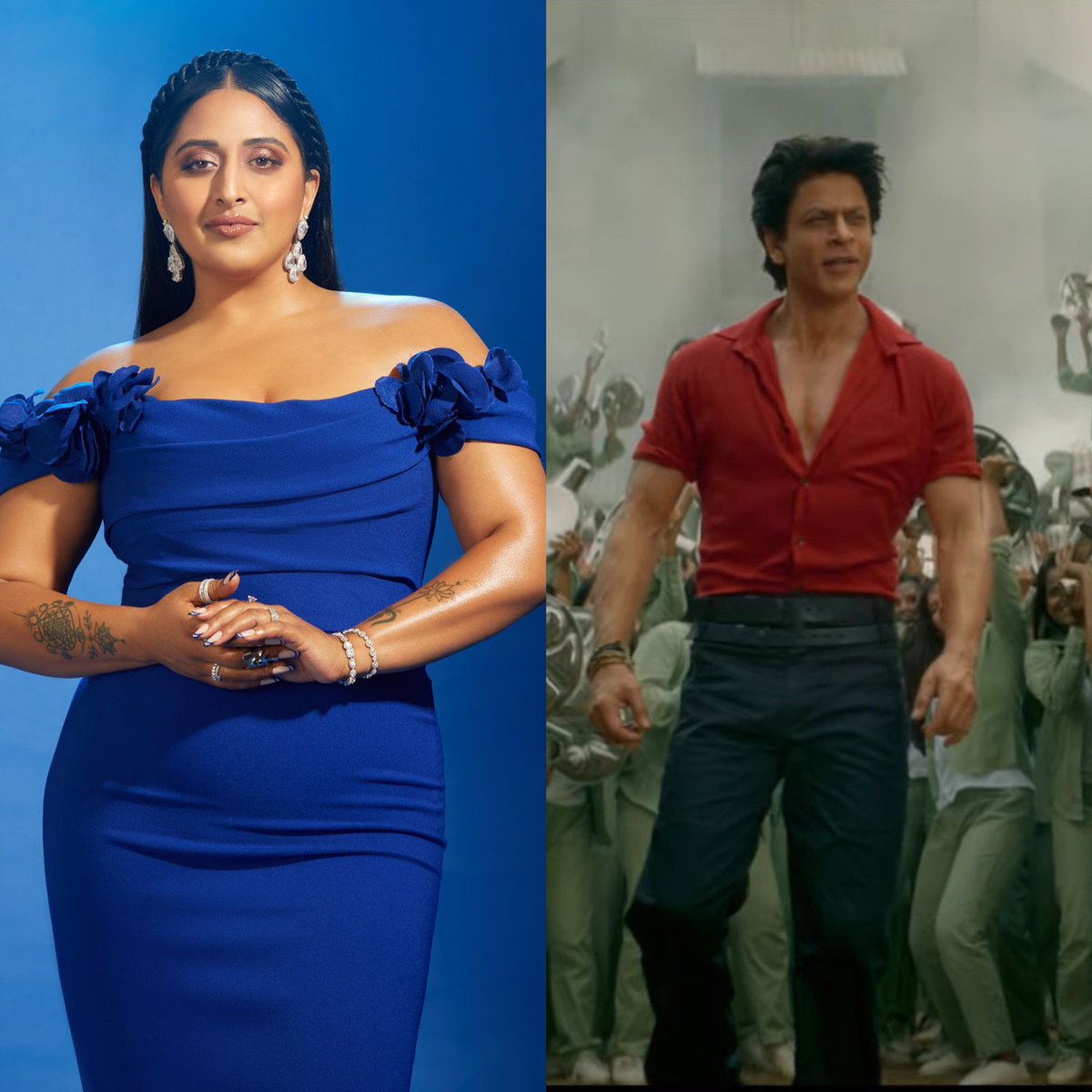 Icon Raja Kumari pens a heart winning note for #ShahRukhKhan post the release of the prevue of #Jawan. The title track of the movie has been written and composed by the powerhouse of talent and we cant contain our excitement to hear the full audio. #RajaKumari @therajakumari