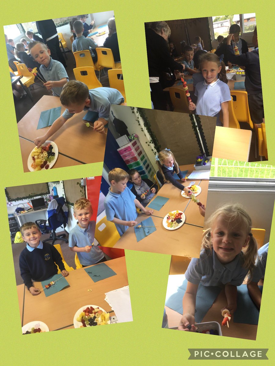 Our fruit kebabs went down a treat yesterday! 🍓🍊🍎🍌