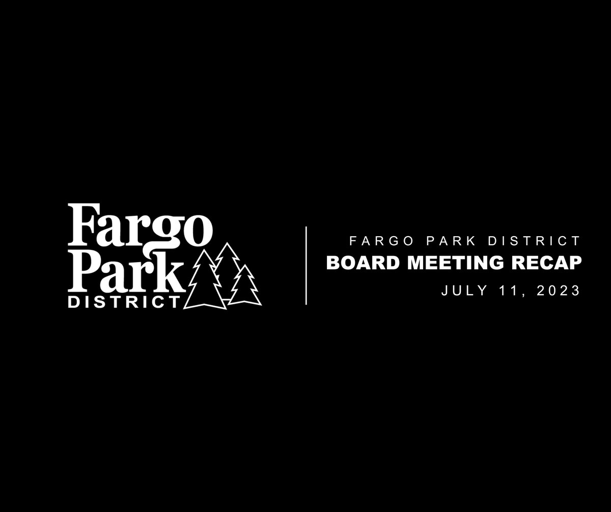 Couldn't make it to last night's Park Board Meeting? Here are some highlights we think you should be aware of!

Click the link to learn more --&gt; bit.ly/july-board-rec…

#FargoParkBoard #FargoParks