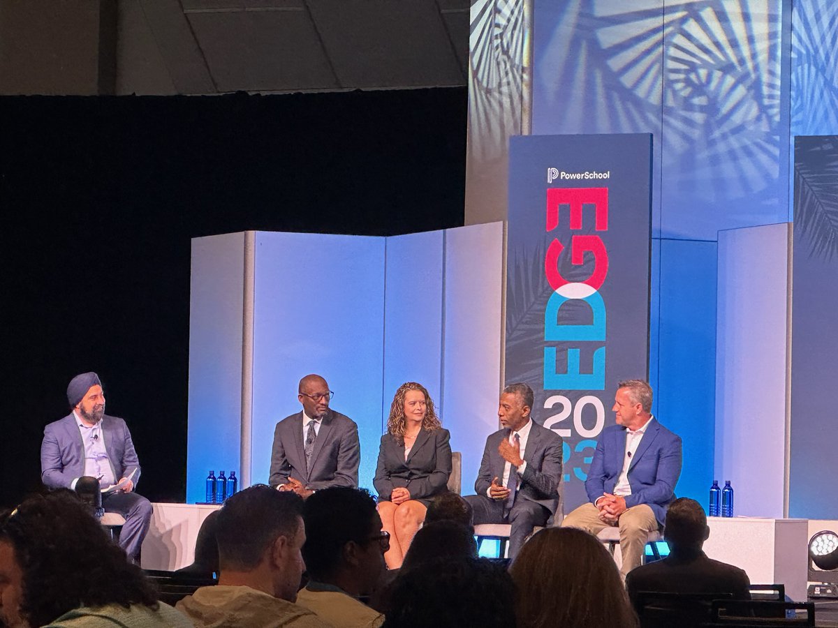 sbroyster's tweet photo. Yesterday I was able to participate in a panel discussion on the modernization of data usage occurring in districts at PowerSchool's Edge Conference. It was great being able to share the advancements we are making in Alabama for students and teachers. #ALPowerSchool  #PSEdge https://t.co/h8DzuMUysS