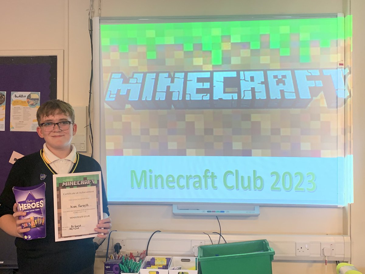 MillfieldSci's tweet photo. Huge congrats to Kian and Freddie for their contribution to Minecraft Lab. Kian won the school competition in for his entry on building a world demonstrating the life processes and Freddie for his overall contribution and peer support each week #BeExceptional #TeamMillfield https://t.co/fY1jGXnQKA