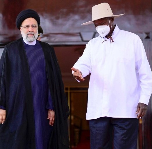 The talks between President Museveni & his Iranian counterpart, H.E. Sayyid Ebrahim Raisolsadati at State House Entebbe is aimed at strengthening further the strong bilateral relations between the two country's