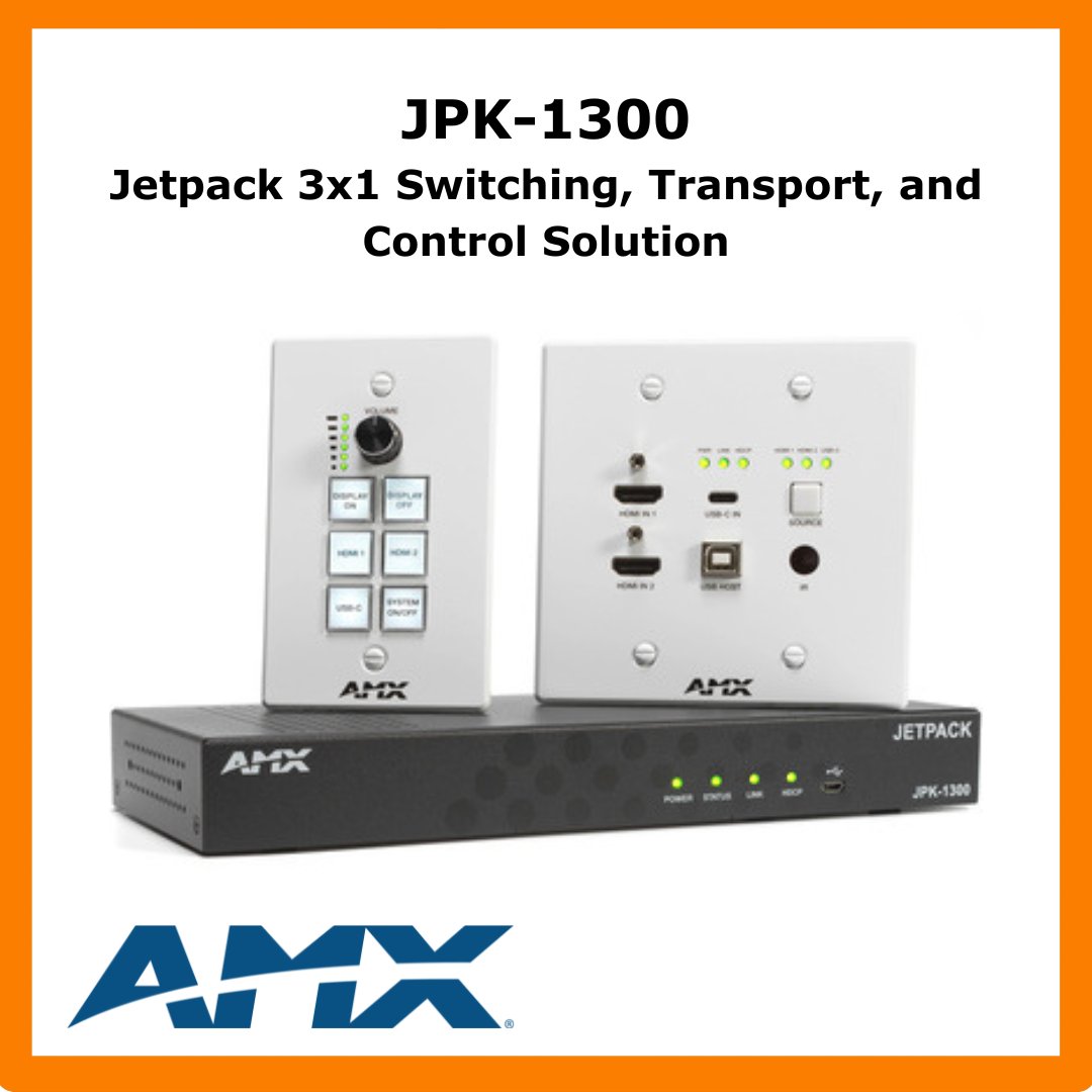 Vision2Mktg's tweet photo. Check out the best in Show Winner from @AMXtalk! Jetpack is an affordable switching, transport, and control solution for K12 classrooms and meeting spaces. https://t.co/ey7jBvwjbj https://t.co/DRJTRAUqFM