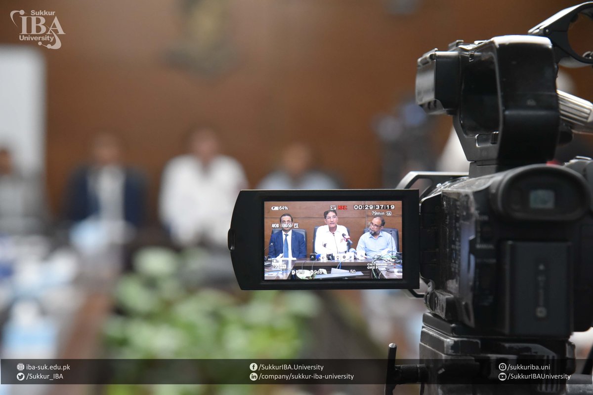 Sukkur_IBA's tweet photo. CEO STS and VC Sukkur IBA University, Prof.  Dr. Asif Ahmed Shaikh, addressed to media and announced the result of screening test for BPS 5 to 15 positions Intermediate Category https://t.co/4S3T2ddS5r