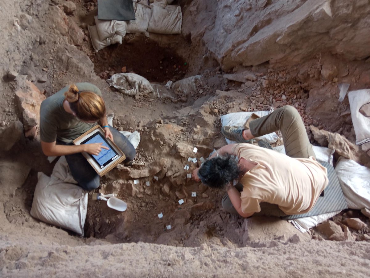 covagran's tweet photo. Continuamos los trabajos arqueológicos en la Cova Gran de Santa Linya (Les Avellanes i Santa Linya, Noguera, LLeida), en los cuales intentamos conocer mejor las ocupaciones en las que se documentaron los restos de #linya y proseguimos las excavaciones del paleolítico medio https://t.co/MvzUILl9qD