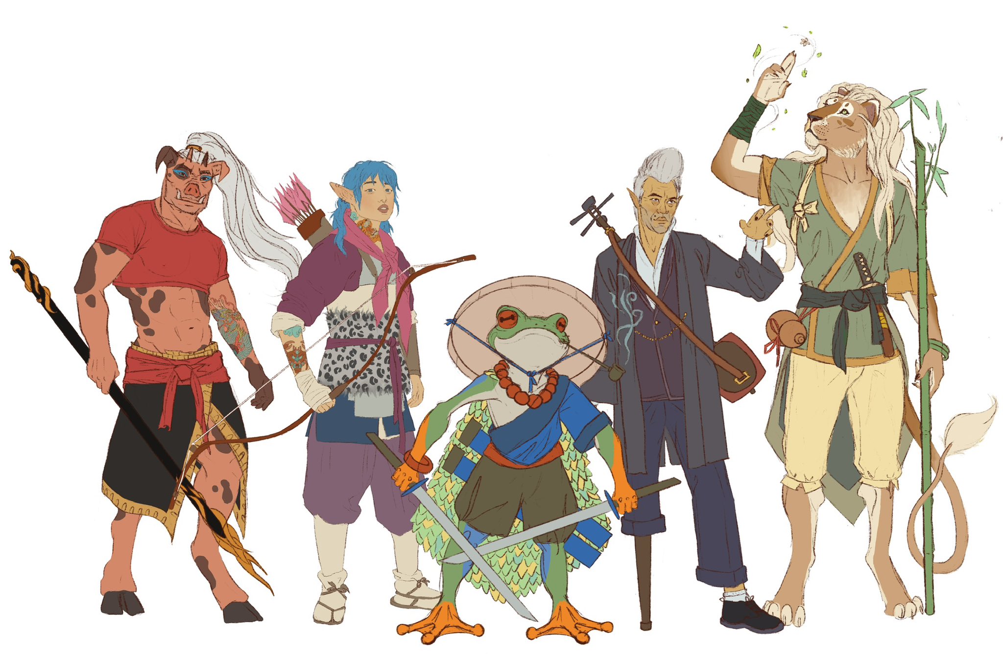 tobyfoxart-on-twitter-some-really-fun-dnd-party-lineups-i-had-the