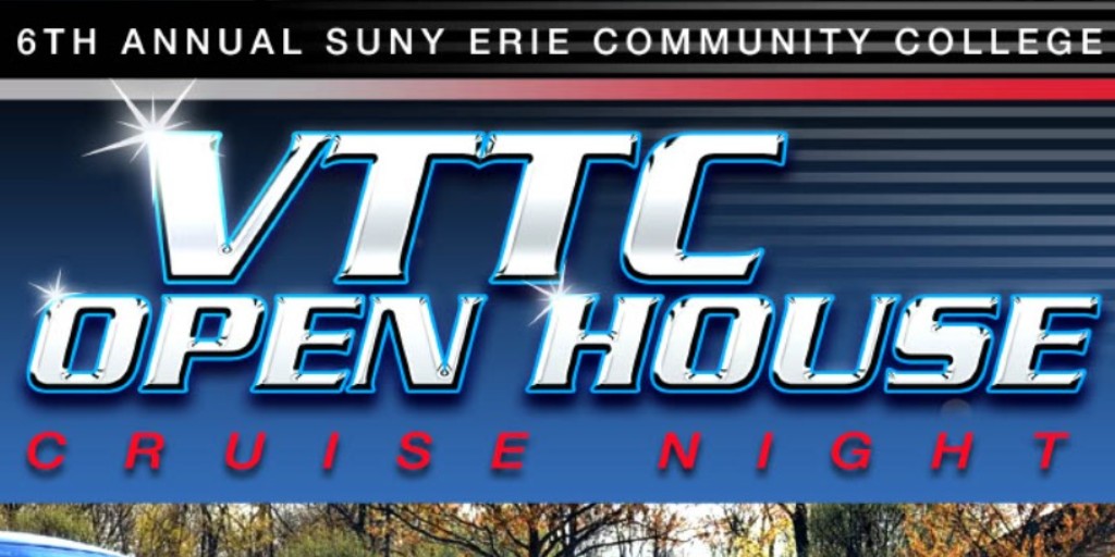 Roll down to SUNY Erie’s Vehicle Technology Training Center’s Annual Cruise Night tomorrow (July 13) from 5 to 9 p.m. Learn more about our automotive technology program and enjoy tours, food trucks, giveaways &amp; music!