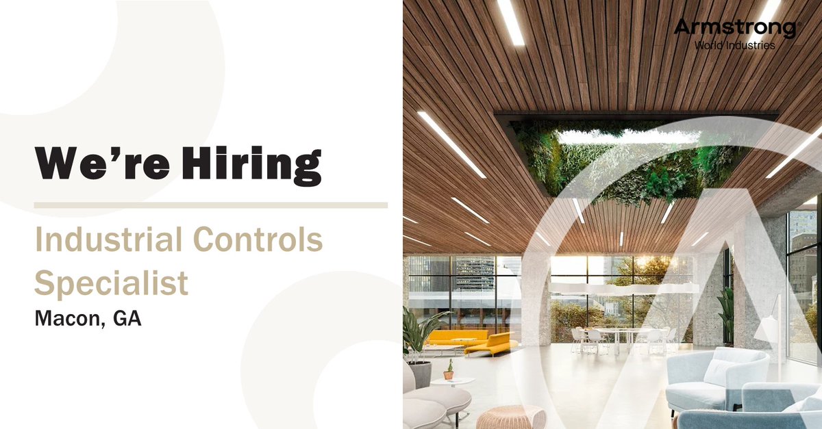 Our teams in #Macon, GA are hiring for an Industrial Controls Specialist. In this role, you would provide software programming and hardware upgrades to all site control systems, replacing obsolete equipment, improving performance and reducing costs bit.ly/435QJtU