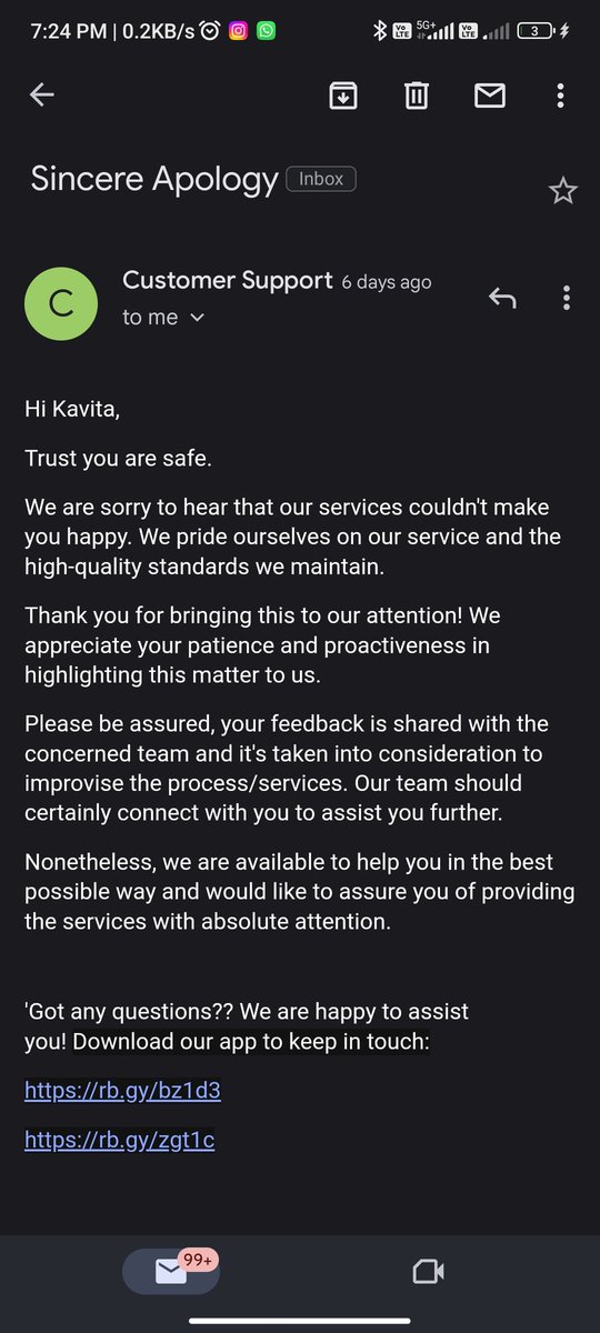 sonujalui's tweet image. ita been more than weeks now still no refund,great way for toothsi to take money from customer by fake promising that we can have the appointment on sundays,will never go with tootshi again in my life worst product and worthless customer service #toothsi #ViratKohli