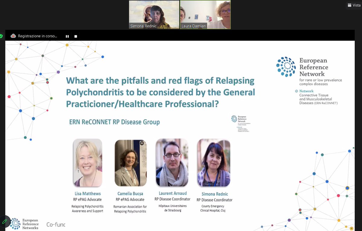 ern_reconnet's tweet photo. π΄#ERNReCONNETlive from the ERN ReCONNET webinar on "What are the pitfalls and red flags of RP to be considered by the GP/HCP?" with Dr Laura Damian n ePAG Camelia Bucsa, moderated by Prof Simona Rednic
π Get tuned
#ERNReCONNET #ERNs #EU4Health https://t.co/HmrrEVyCu8