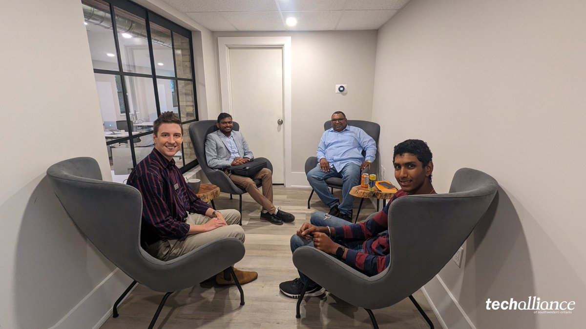 TechAlliance's tweet photo. Thank you to everyone to joined us for Founders House and special thanks to our ecosystem partners, @OCInnovation, @ip_ontario, @TCS_SDC  and @NRC_CNRC . Your expert advice and guidance will continue to help our client companies grow, scale and excel 🚀 https://t.co/XSBqjiav86