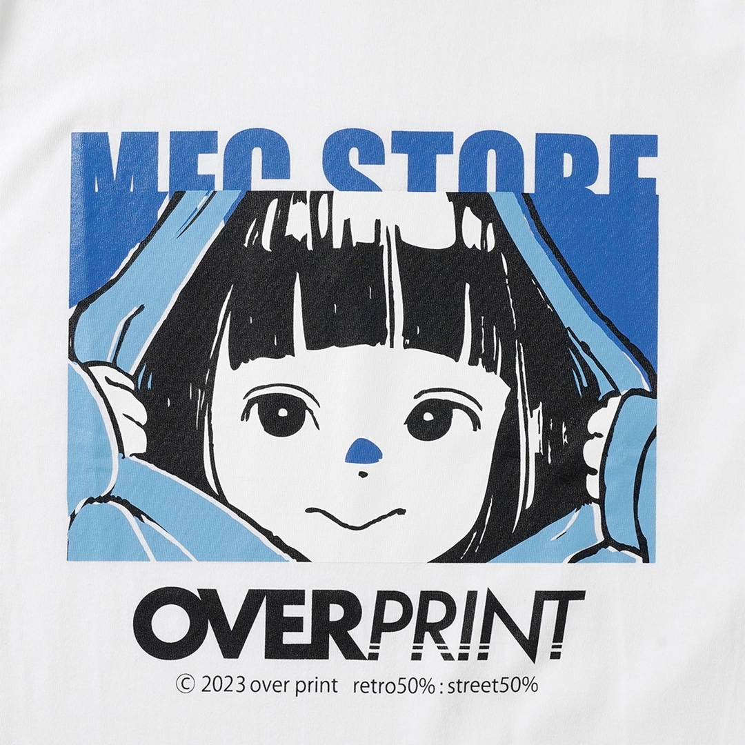 【限定】OVERPRINT x MFC STORE コラボスウェット白 古塔つみ