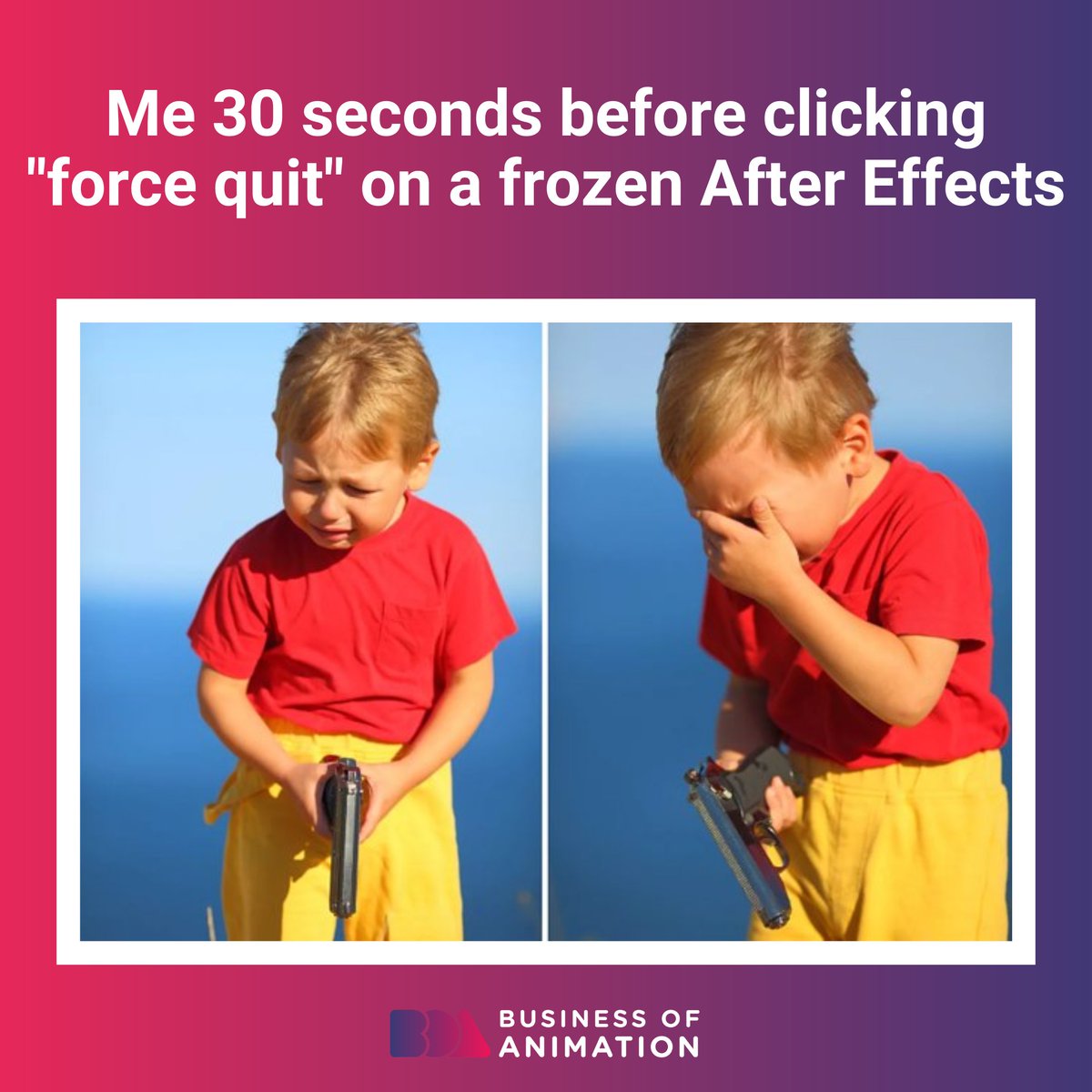 animationbiz's tweet image. Imagine being in the middle of a rush project. 😠💢

Learn The Business Side of Animation. Sign up for our FREE Masterclass! Link in bio.

#AnimationMeme #AnitomatorsMeme #AnimationHumor #AnimatorsHumor #HumorforAnimators #Animation #AnimationArt #BusinessOfAnimation