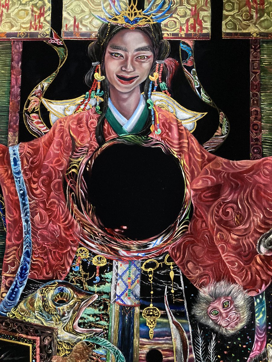 n_tanihara's tweet photo. NHKのバックヤードに少し写りました私の作品は現在大原美術館で展示中でございます！
ぜひこの夏は大原美術館で涼しくなってください☺️

https://t.co/4hmZI3fbUw

#NHK #ザ・バックヤード #Eテレ　#大原美術館　#ARKO #谷原菜摘子 https://t.co/cnO06b7PpM