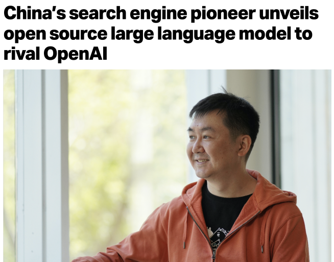 FSJ92's tweet photo. Chinese company Baichuan Intelligence is set to release an AI model comparable to OpenAI's GPT-3.5. Trained in English and Chinese, it boasts 13 billion parameters and is fully open-source, with a focus on commercial applications.

#BaichuanIntelligence #AIInnovation #AI https://t.co/mIp6almRc5