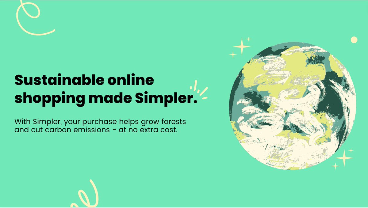 SimplerSo's tweet photo. 🌍🌱 Simpler will now allocate a portion of every purchase made through our platform to reforestation projects and carbon avoidance initiatives. The best part? This contribution comes at no additional cost to shoppers or merchants.  

Read more here - https://t.co/b66A9mMUcG https://t.co/ljdsqHrbnT