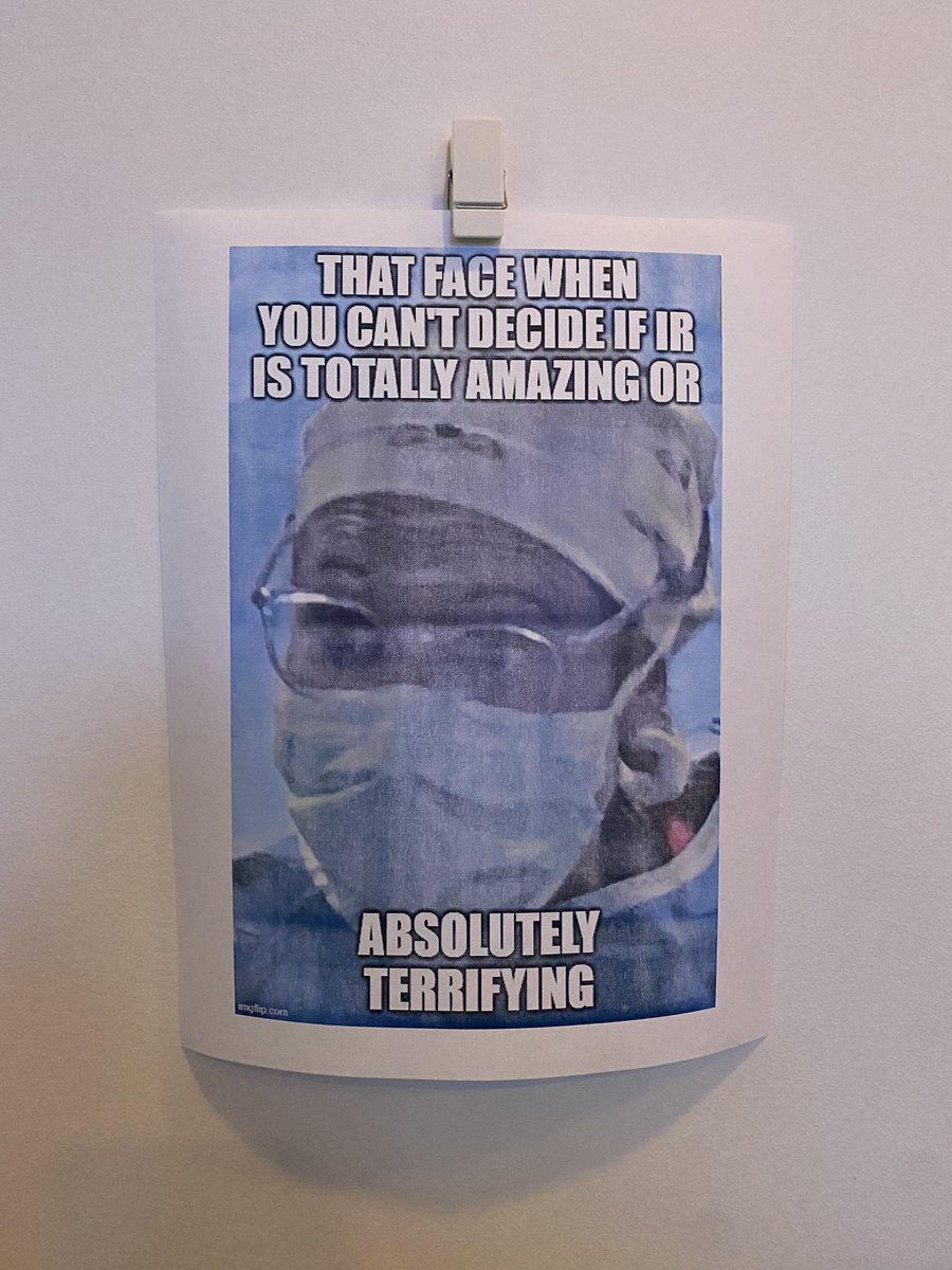 Meghan Clark, MD (@meghan_r_clark) on Twitter photo In case anyone was wondering how fellowship is going! <a href="/UVA_IR/">UVA Interventional Radiology</a>
📸 and meme courtesy of <a href="/LukeWilkins_UVA/">Luke Wilkins, MD, FSIR</a>
Case and facial expression courtesy of <a href="/ZHaskal/">Ziv J Haskal MD</a> In case anyone was wondering how fellowship is going! <a href="/UVA_IR/">UVA Interventional Radiology</a>
📸 and meme courtesy of <a href="/LukeWilkins_UVA/">Luke Wilkins, MD, FSIR</a>
Case and facial expression courtesy of <a href="/ZHaskal/">Ziv J Haskal MD</a>
