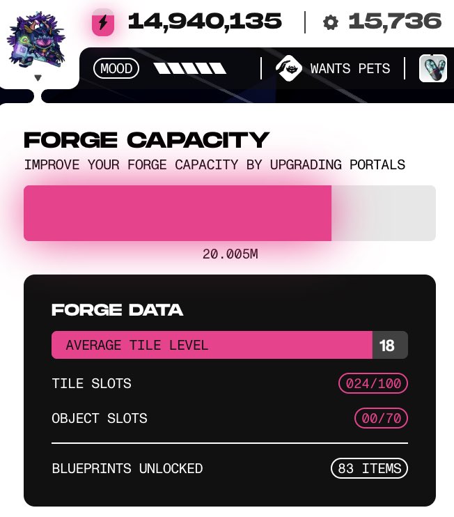 Spent 2800 $APE maxing out all 4 portals in HV-MTL Forge.

Vote for Forge 1757!