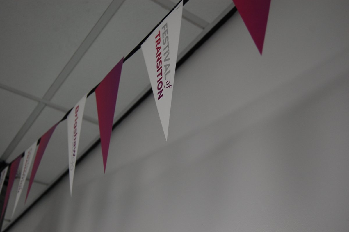 BrigTransition's tweet photo. Today is day 3!

The bunting is up across the school welcoming 320 year 6 pupils, from more than 10 primaries. https://t.co/Z5Z1mZYvby
