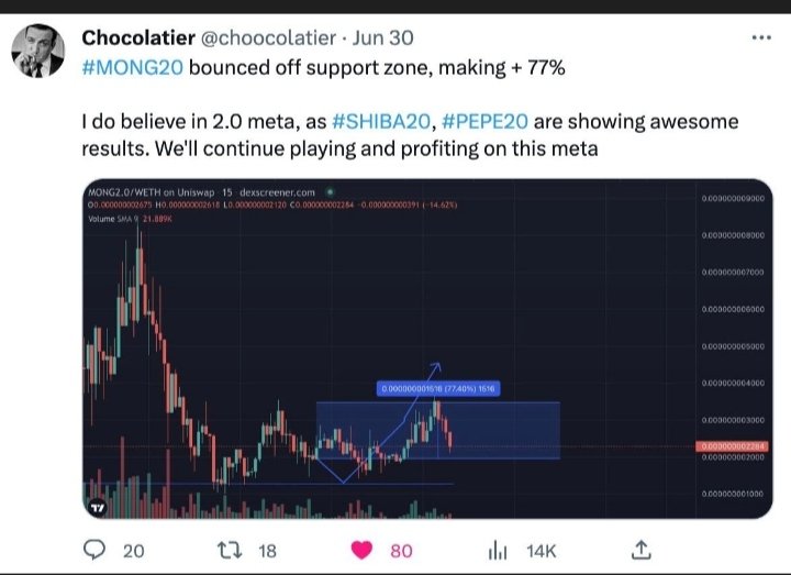 cryptoknowle's tweet photo. The legend @CHOOCOLATIER is the most solid gem hunter in the whole Crypto Twitter. I have 800% profit from his calls🔥

FOLLOW and CONTACT him to pump your project -> @CHOOCOLATIER

$ACA $WOO $DAI $MR $XTM $WBTC #WagieBot $DMT $FET $AVAX $PENDLE $TRH $FLM $XEM $LINK #BIO2 https://t.co/gfpHcpsDL4