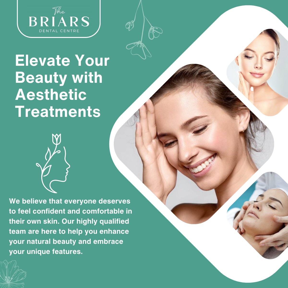 🌟 Enhance your natural beauty with Facial Aesthetics Treatments at The Briars Dental Centre! 💫 Our skilled team is trained in the latest techniques to help you achieve a more youthful and radiant appearance. Discover the transformative power of facial aesthetics today! ✨
