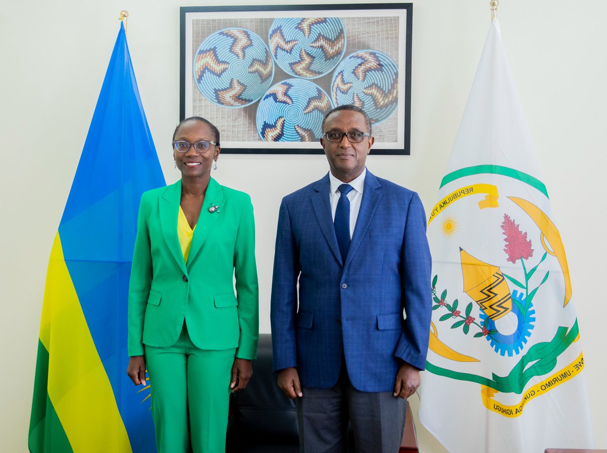 Today, Minister @Vbiruta received Ms. Roland Pryce, the World Bank ...
