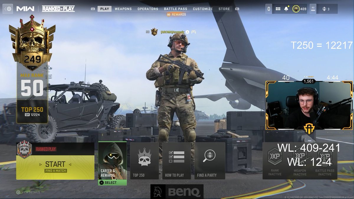 Aromaa__'s tweet image. WORLDS FIRST T250 PISTOL ONLY SOLO Q😈😈😈

26 days, 650 games, 409 wins later (roughly)... 

We did it.