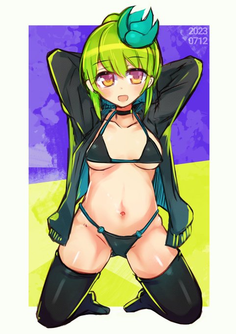 水着パーカーうちのこすき 