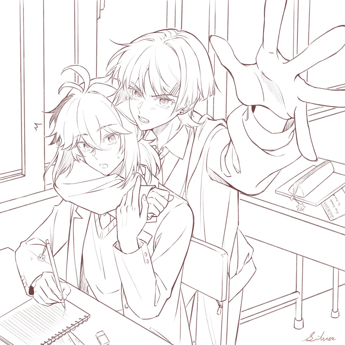 woon_silver's tweet photo. #kazuscara 
学pa，摸一下～
“喂，你没有自己的对象吗？不许拍！” https://t.co/v5HNi2q68w