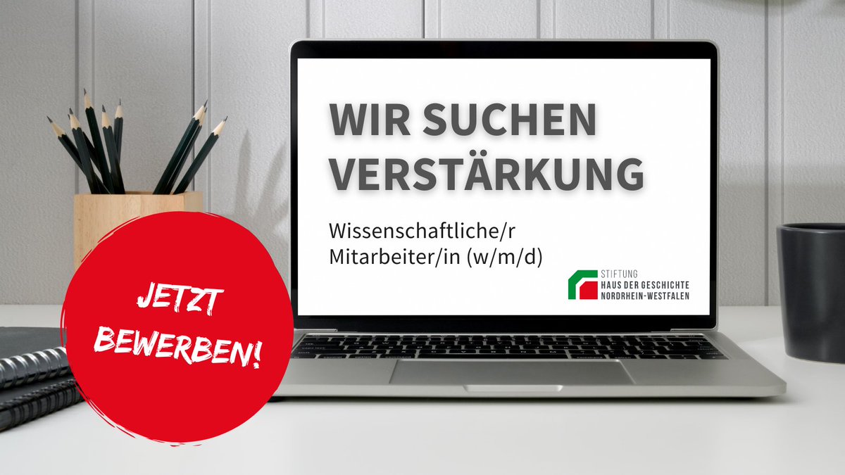 📢 #Stellenangebot: Zum nächstmöglichen Zeitpunkt sucht das #HdGNRW in Düsseldorf eine/n wissenschaftliche/n Mitarbeiter/in (w/m/d) mit dem Schwerpunkt Landesgeschichtsforschung / #NRW-#Kulturgeschichte befristet für zwei Jahre. 
ℹ️Mehr erfahren: hdgnrw.de/ueber-uns/stel…