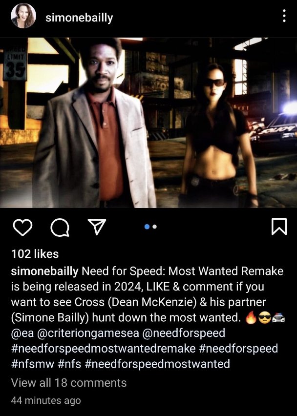 Need for Speed: Most Wanted Remake Teased by Actress