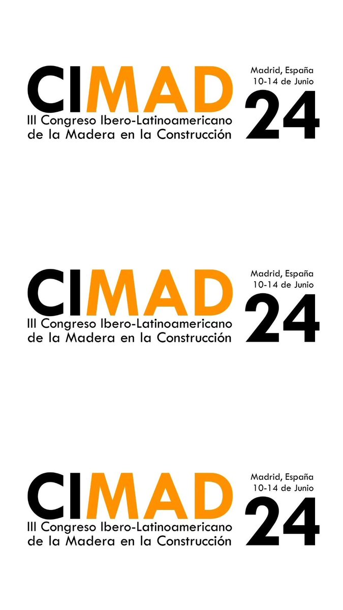 2024Cimad's tweet photo. 📣COMIENZA LA CUENTA ATRÁS DE UN ESPERADO CONGRESO INTERNACIONAL

📆CIMAD 2024

➡️ Más info : https://t.co/t7uziL0Idi

Muchas gracias.

@EtsamLab
@I_TocaMadera
@ingdemontes https://t.co/7ASNatLNf5