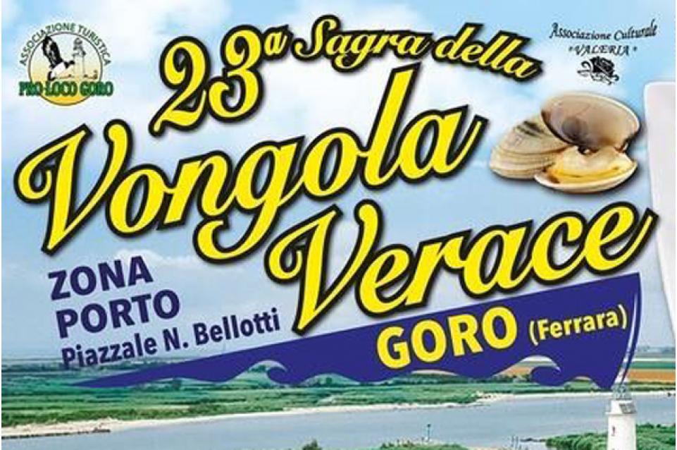 RITORNA LA SAGRA DELLA VONGOLA VERACE DI GORO, GIUNTA ALLA SUA 23^ EDIZIONE
Appuntamento dal 14 al 16 e poi il 22 e il 23 e il 29 e 30 luglio

La nanifestazione si svolgerà nella zona del porto in piazza Bellotti. #Goro #natoconlavaligia #sagra

natoconlavaligia.info/2023/07/12/rit…