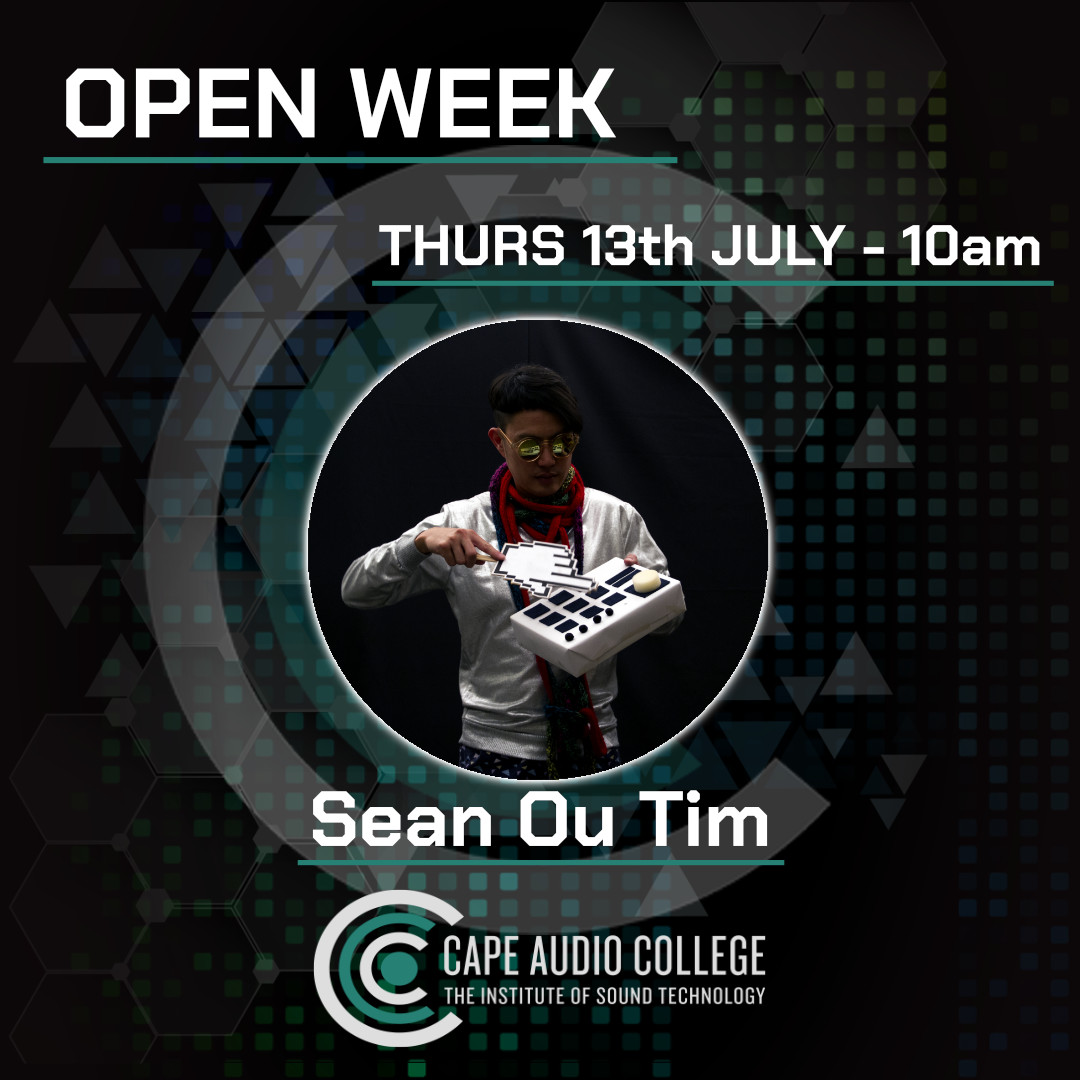 Sean Ou Tim aka @mrsakitumi is a classically trained pianist, multi-instrumentalist, producer,  beat-maker, contortionist (probably a lie), improviser and live  electronic performer...(now breathe) 
We cannot wait to see what Sean has up his sleeve for us tomorrow!