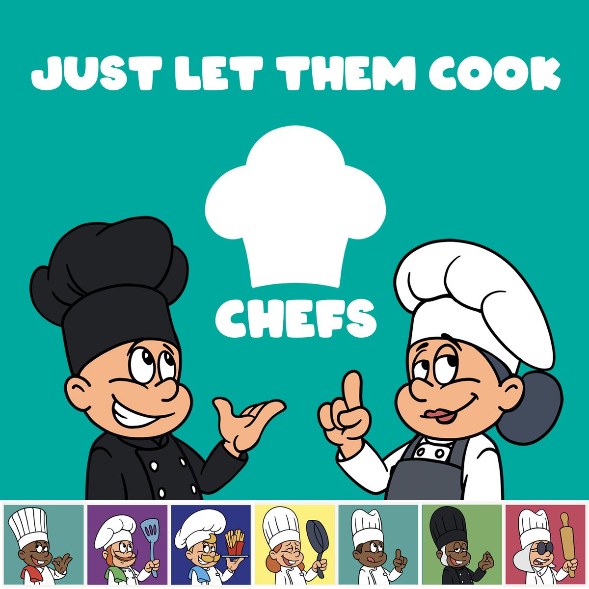 Just let them cook!🧑‍🍳

Celebrate creators and their hard work with Chefs!🙌

I’ve minted Chefs, Because I value and respect the relentless effort of founders, artists and creators put into their craft.
Plus they are cute AF! 😍
