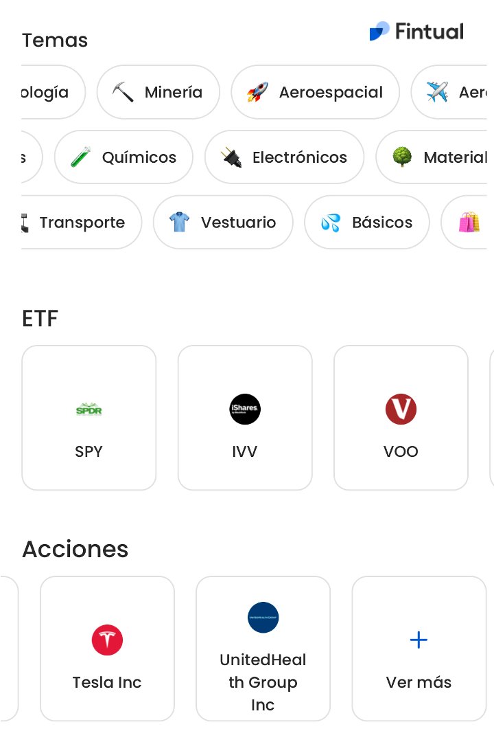 fintual's tweet photo. 🇺🇸 Más de 1000 acciones, ordenadas por temas, o si prefieres elige el ETF que más te guste. Arma tu portafolio a tu medida.

https://t.co/wsKYKo9uC2 https://t.co/LrxUDfulWr