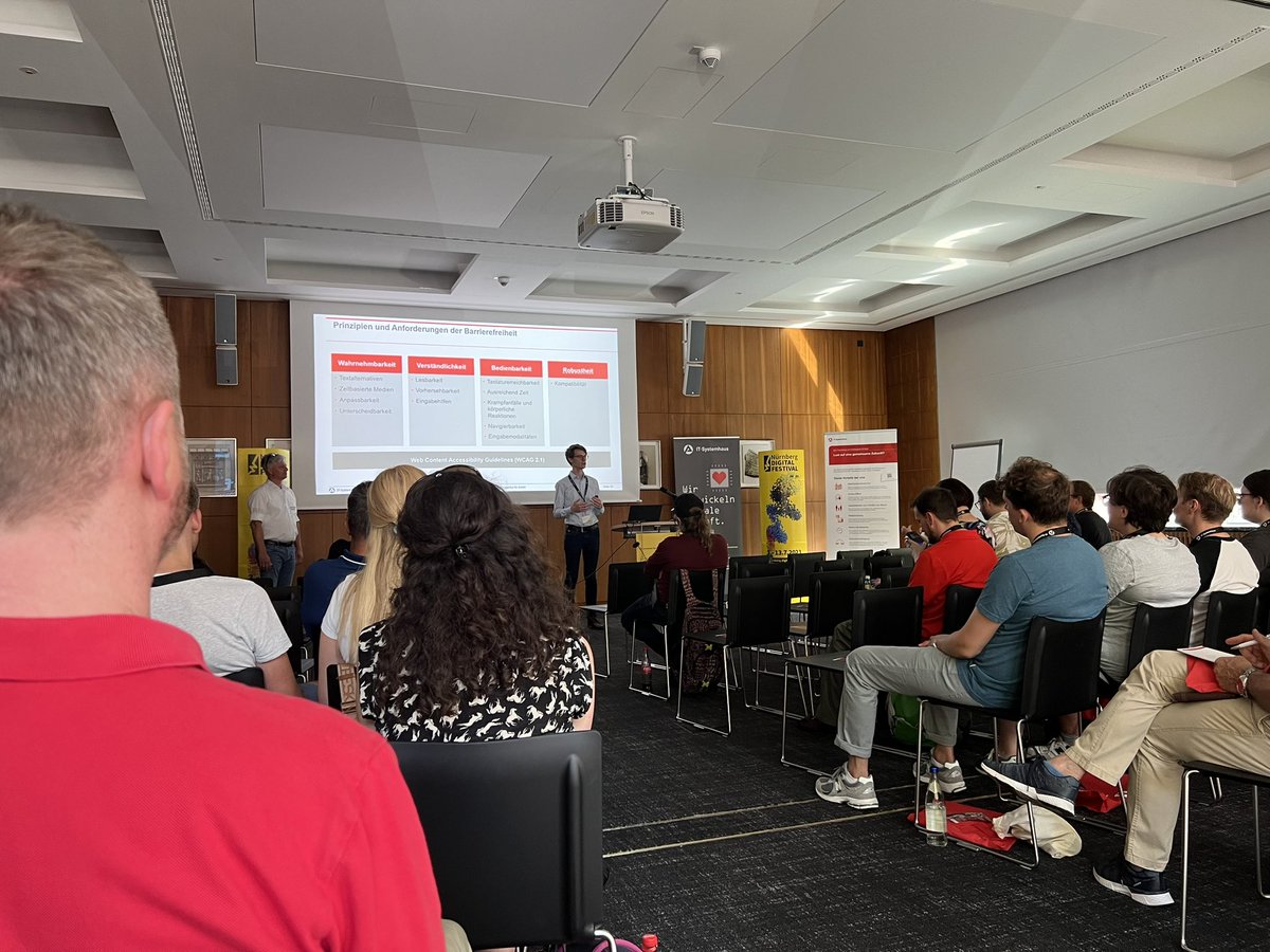 Heute zu Gast auf dem <a href="/nuedigital/">Nürnberg Digital Festival</a> bei der <a href="/IHK_Nuernberg/">IHK Nürnberg für Mittelfranken (inaktiv)</a>. Freue mich auf den Vortrag zum Thema Barrierefreiheit. #barrierefrei