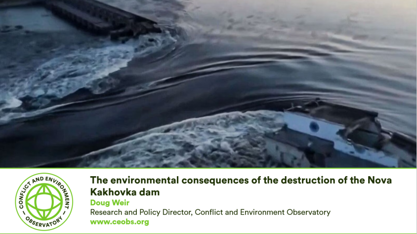 ceobs_org's tweet photo. Pleased to have been able to brief delegations at the @OSCE this afternoon on the environmental consequences of the destruction of the Nova Kakhovka dam. It included rapid assessment data by our researcher @LeonMoreland456 that we made available to the authorities within days. https://t.co/1HYRvzcYgP