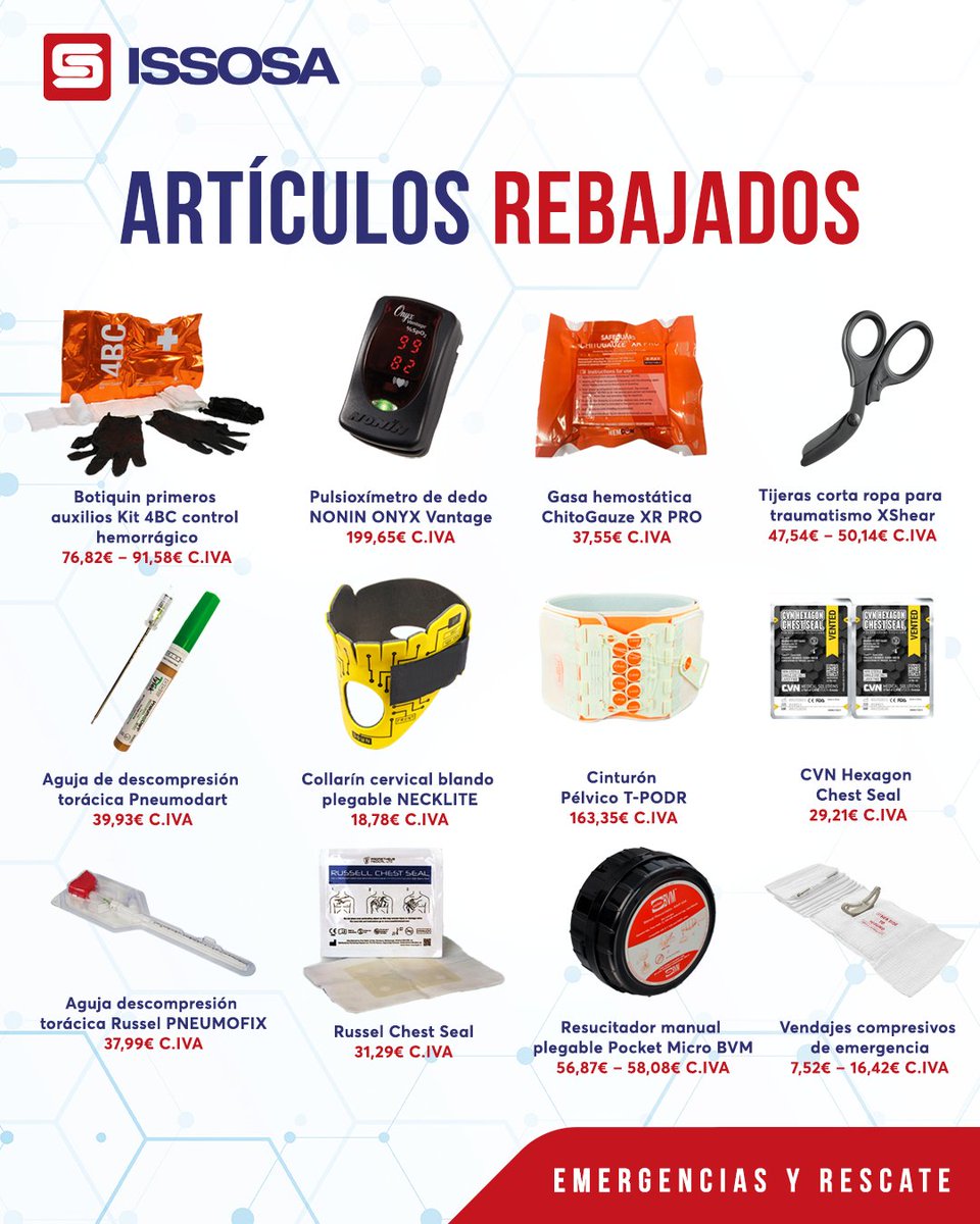 ISSOSMedical's tweet photo. ¡Cuidar la salud de los demás nunca ha sido más accesible! 💙 Descubre nuestras increíbles rebajas en productos médicos y hospitalarios. https://t.co/m3pkiTArgI https://t.co/eyazTSYjg8