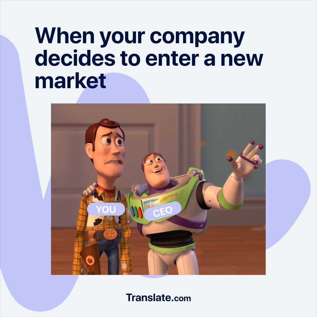 Translatecom's tweet photo. Looks familiar? 🤭 There's no need to worry anymore. We'll help you bridge the language gap and ensure smooth communication with your new customers.
#TranslateCom #GoToMarket #localbusiness #translation https://t.co/xPvvgMisDW