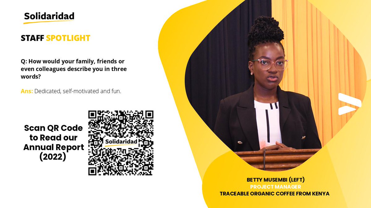 3/3 In this post, she talks about her experience working with #Solidaridad, and a little about herself! 💪 #ChangeThatMatters #EmployeeSpotlight #TeamPlayer #Inspiration #ProfessionalExcellence