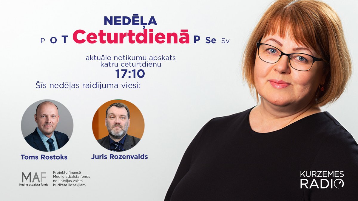 Šodien “Nedēļa ceturtdienā” aktuālās tēmas: 
📍Ar ko vēsturē ieies Viļņas Nato samits? 
📍 Joprojām nav  skaidrības par valdības sastāvu.  
📍 Rosina noteikt līdzbraucēju atbildību par  šoferu braukšanu reibumā.

Raidījuma viesi:
@TomsRostoks; Juris Rozenvalds.

#SIF_MAF2023