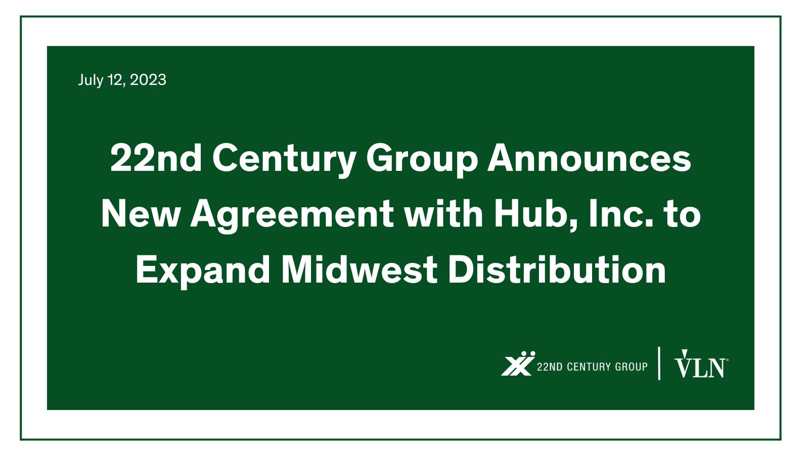 22nd Century Group, Inc. on Twitter "Today, 22nd Century Group XXII