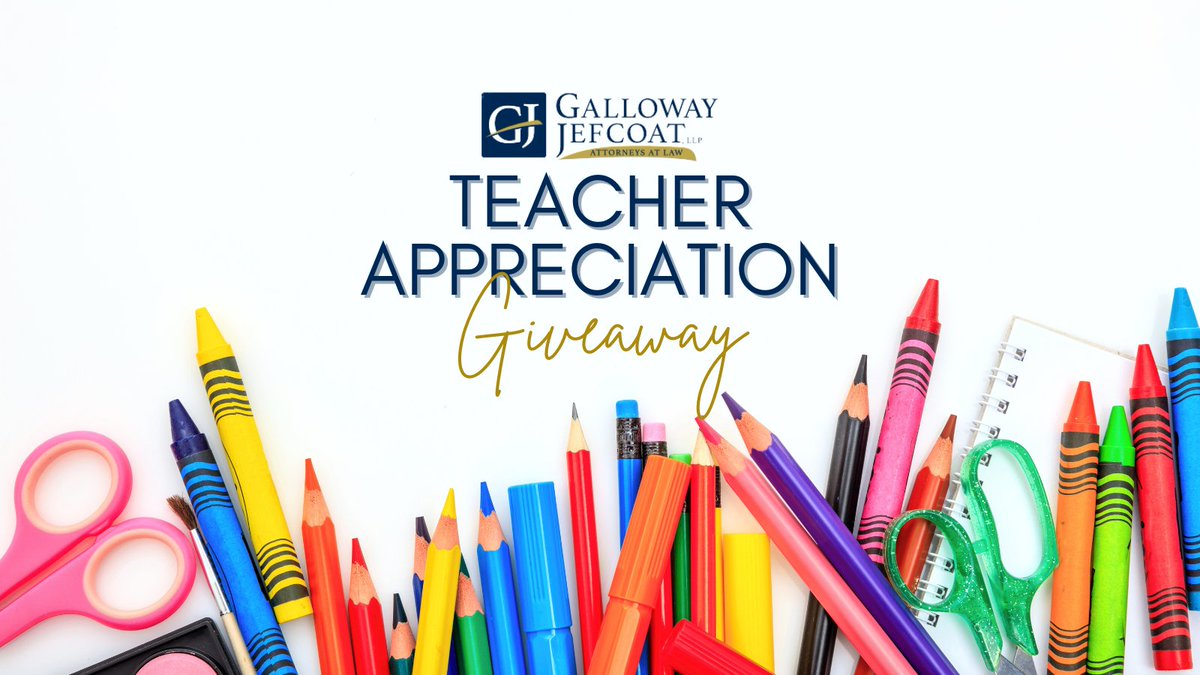 Only a couple more days left to enter our Galloway Jefcoat Teacher Appreciation Giveaway!

To enter:
1️⃣ LIKE and SHARE this post to spread the love for our amazing teachers.
2️⃣ COMMENT below with a link to your classroom wish list. Winner announced 7/17.