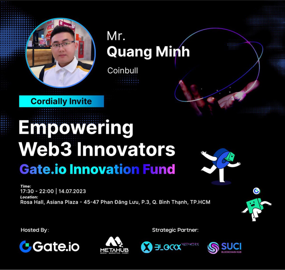 Gateio Innovation Fund 

Connect with GateLabs: 
✴️ Listing
✴️ Investment
✴️ Các hoạt động marketing liên quan đến Listing
✴️ NFT Collaboration (Gate #NFT)
✴️ Kết nối kỹ thuật dự án
 ✴️Incubation (Up Coming)