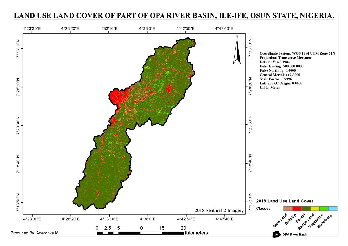 M_Adeeronke's tweet image. The Thematic layers overlayed to get the Runoff coefficients, using some blocks of codes made up of conditions derived from the curve numbers of Soil conservation service and processed in Raster Calculator on ArcMap
#gischat #RemoteSensing #Gisandmapping #gisanalysis #geospatial