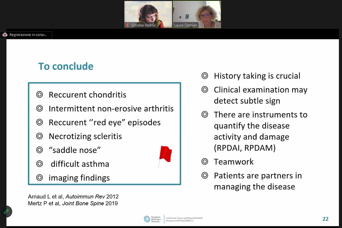 ern_reconnet's tweet photo. π΄#ERNReCONNETlive from the ERN ReCONNET webinar on "What are the pitfalls and red flags of RP to be considered by the GP/HCP?" with Dr Laura Damian n ePAG Camelia Bucsa, moderated by Prof Simona Rednic
π Conclusion from a clinical POV
#ERNReCONNET #ERNs #EU4Health https://t.co/w7CLG1df7M