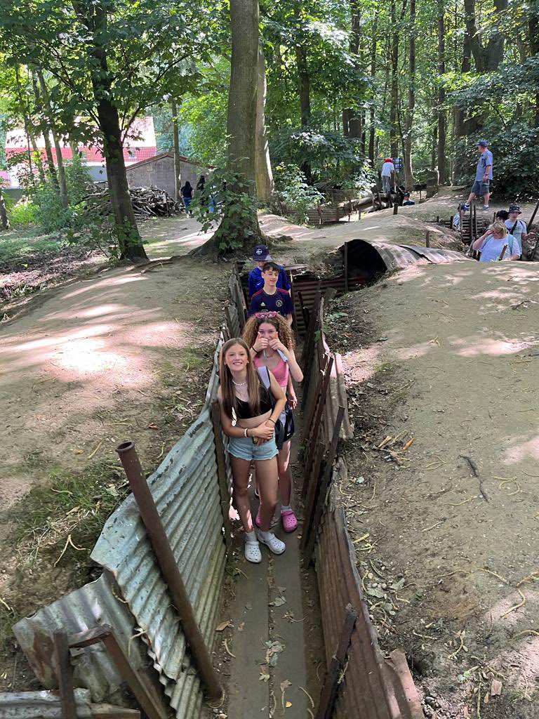 NHGSSaintOmer's tweet photo. Sanctuary Wood and the trenches. https://t.co/8tK97xrxwR
