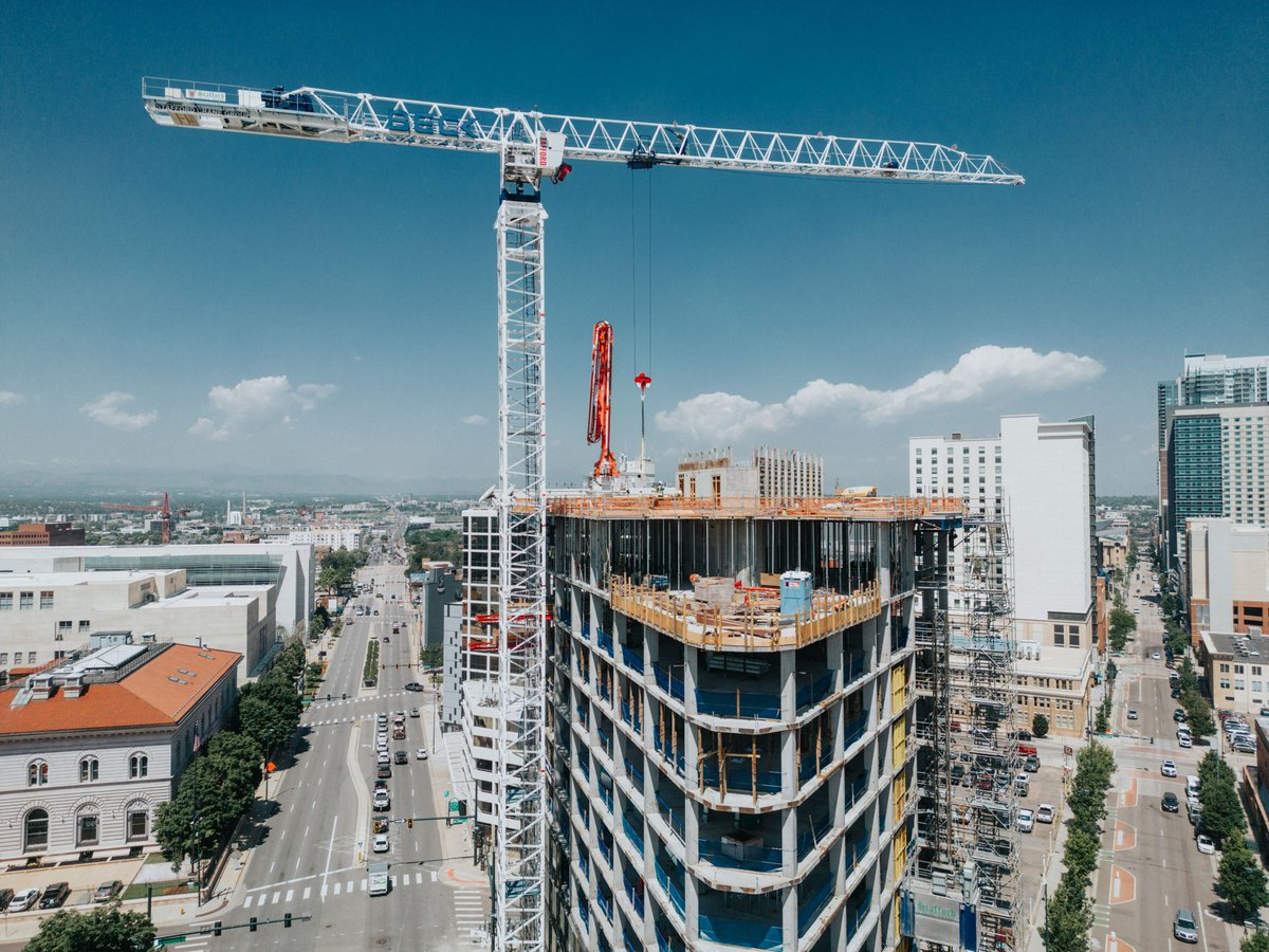 Did you hear the news? Populus Hotel topped out🎉
Congratulations to the entire Populus team for achieving this remarkable milestone.  

The 13-story, 265-room hotel in Denver is slated to be the first carbon-positive hotel in the U.S.  

#Construction #Sustainability #Denver