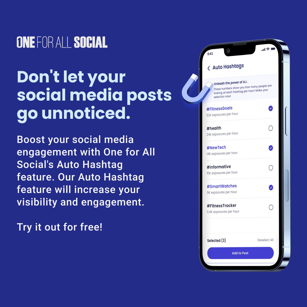 If you are looking for a social media tool designed to amplify your engagement, and be far more than just a scheduling tool, check this one out. It helped me grow, and has social media less time consuming.
#SocialMedia #SocialMediaManagement

oneforallsocial.com